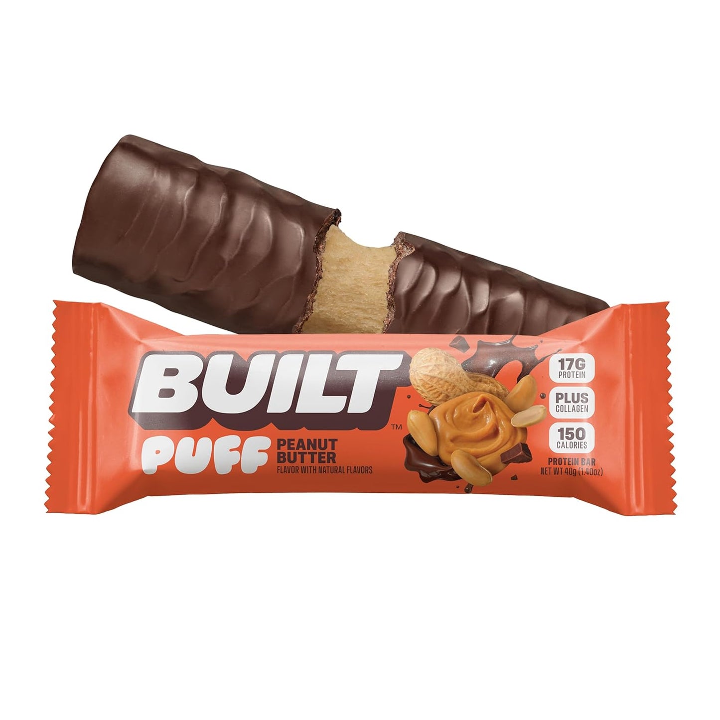 Built Bar Protein Bars, 17g Protein,  Only 160 Calories, 6g Sugar