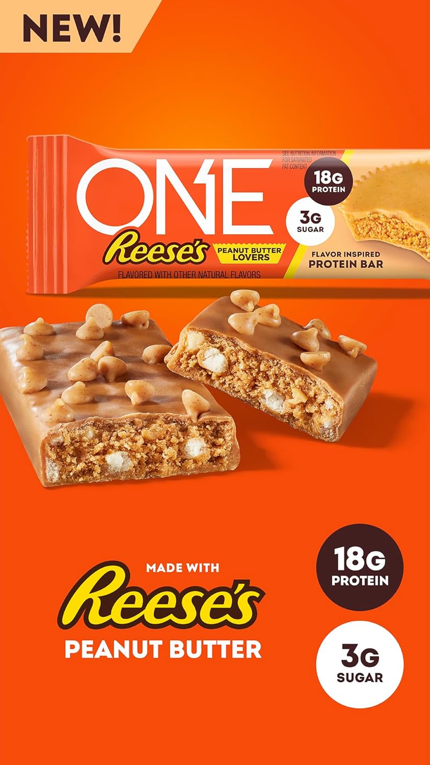 ONE Protein Bars, Gluten Free with 18g Protein and 3g Sugar