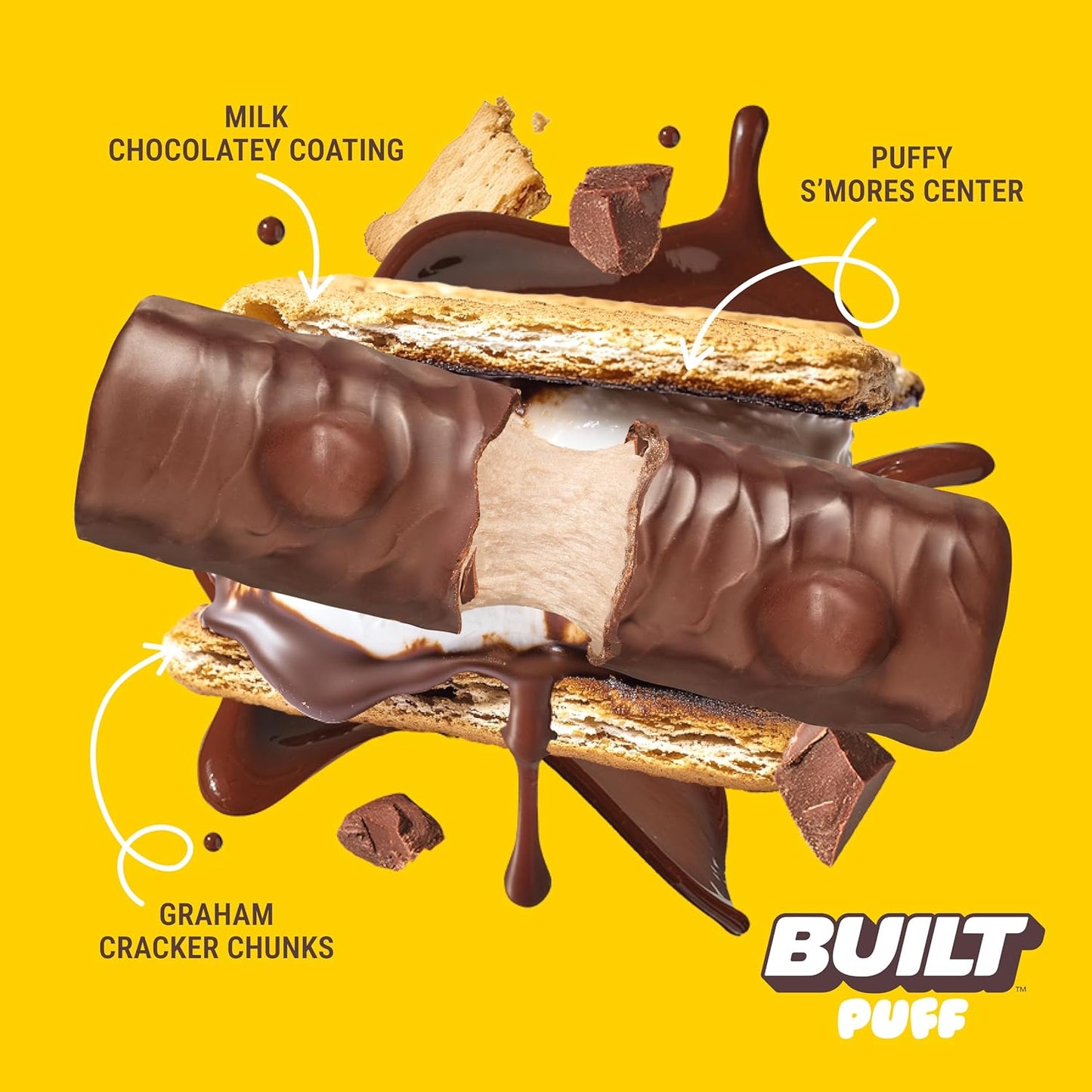 Built Bar Protein Bars, 17g Protein,  Only 160 Calories, 6g Sugar