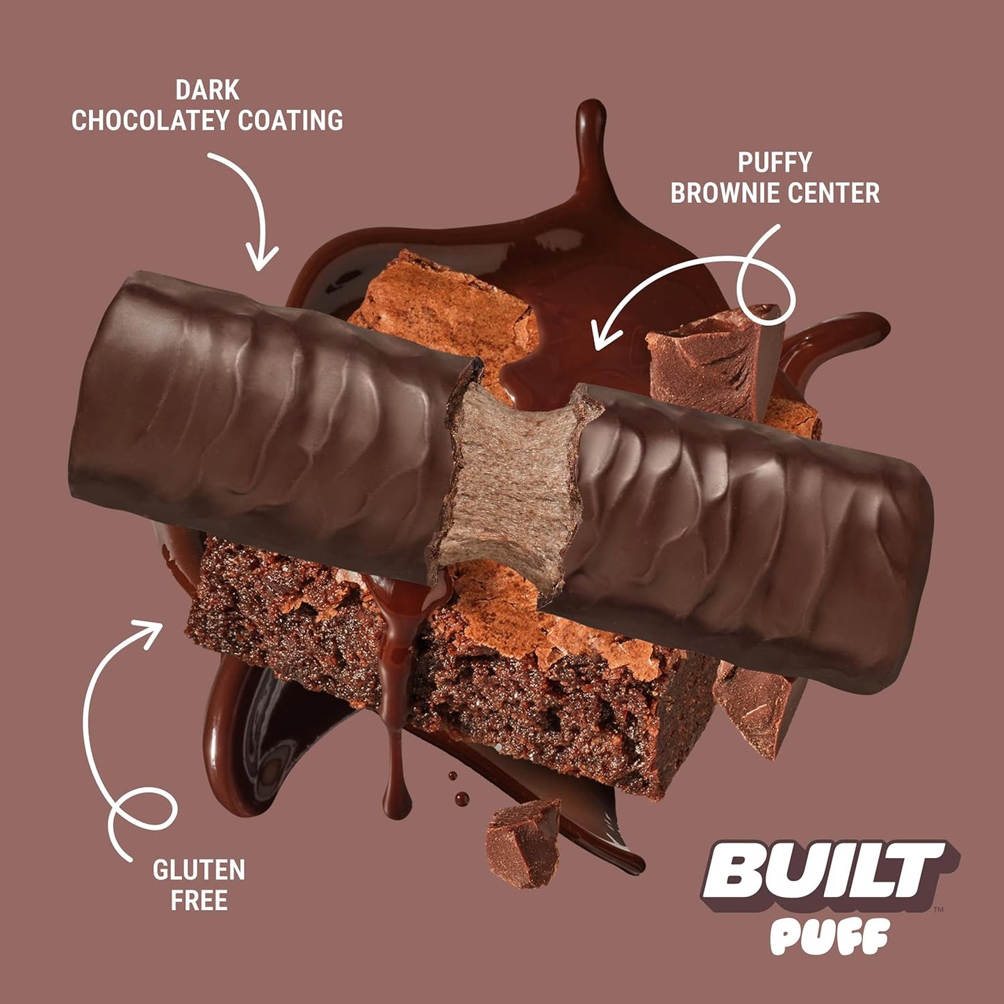 Built Bar Protein Bars, 17g Protein,  Only 160 Calories, 6g Sugar