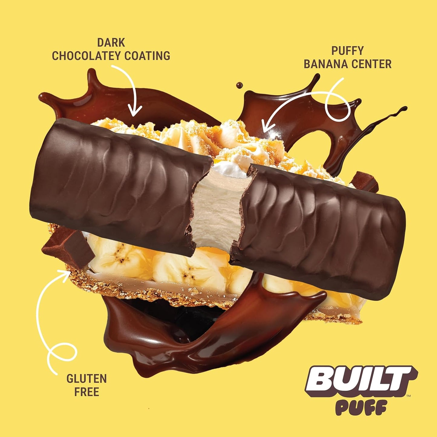 Built Bar Protein Bars, 17g Protein,  Only 160 Calories, 6g Sugar